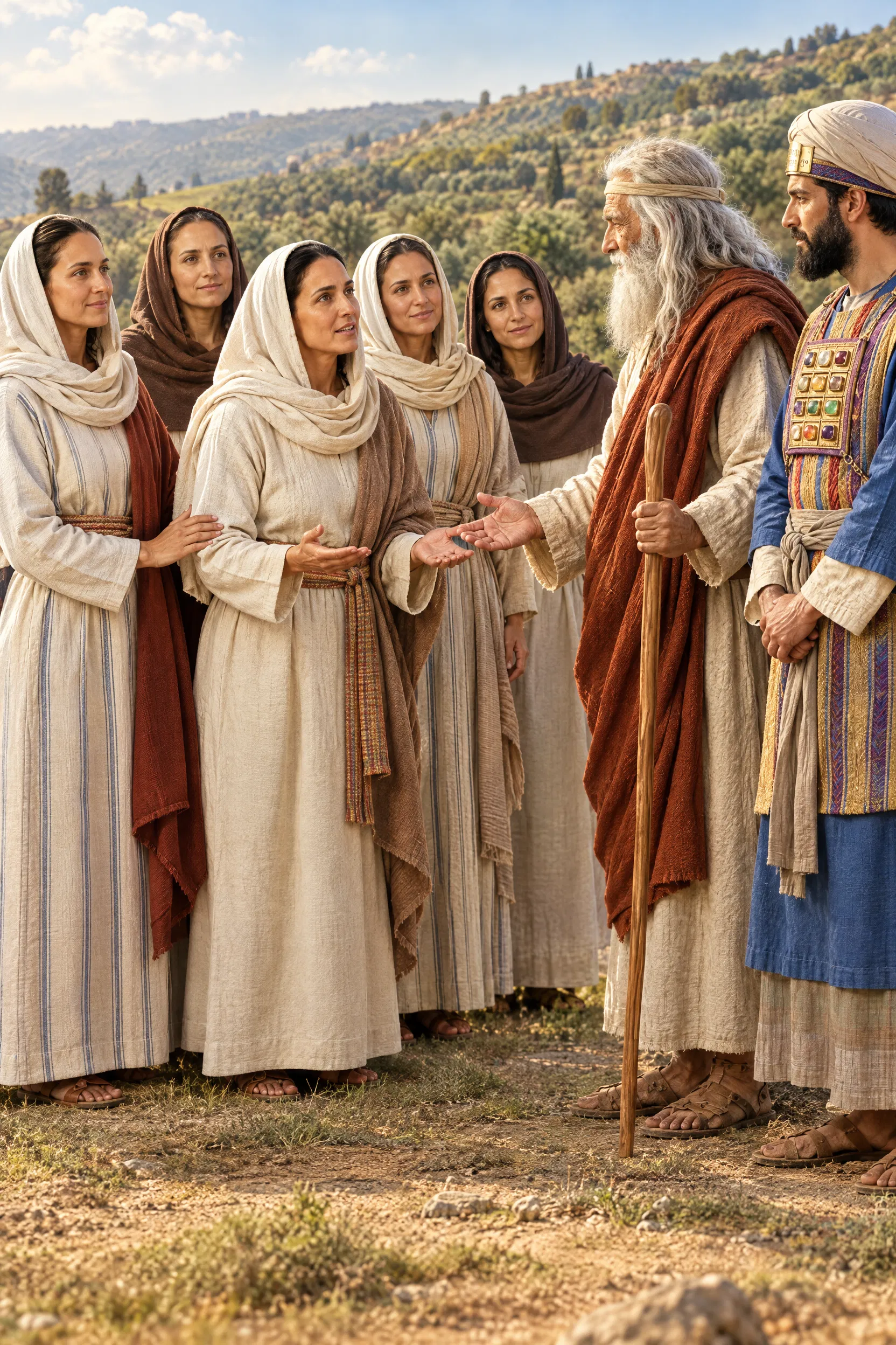 The Daughters of Zelophehad Receive Their Inheritance