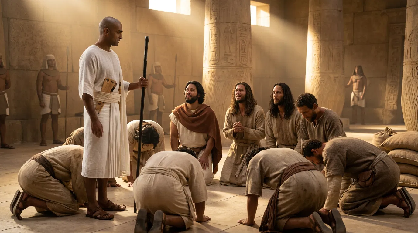 Joseph Meets His Brothers in Egypt