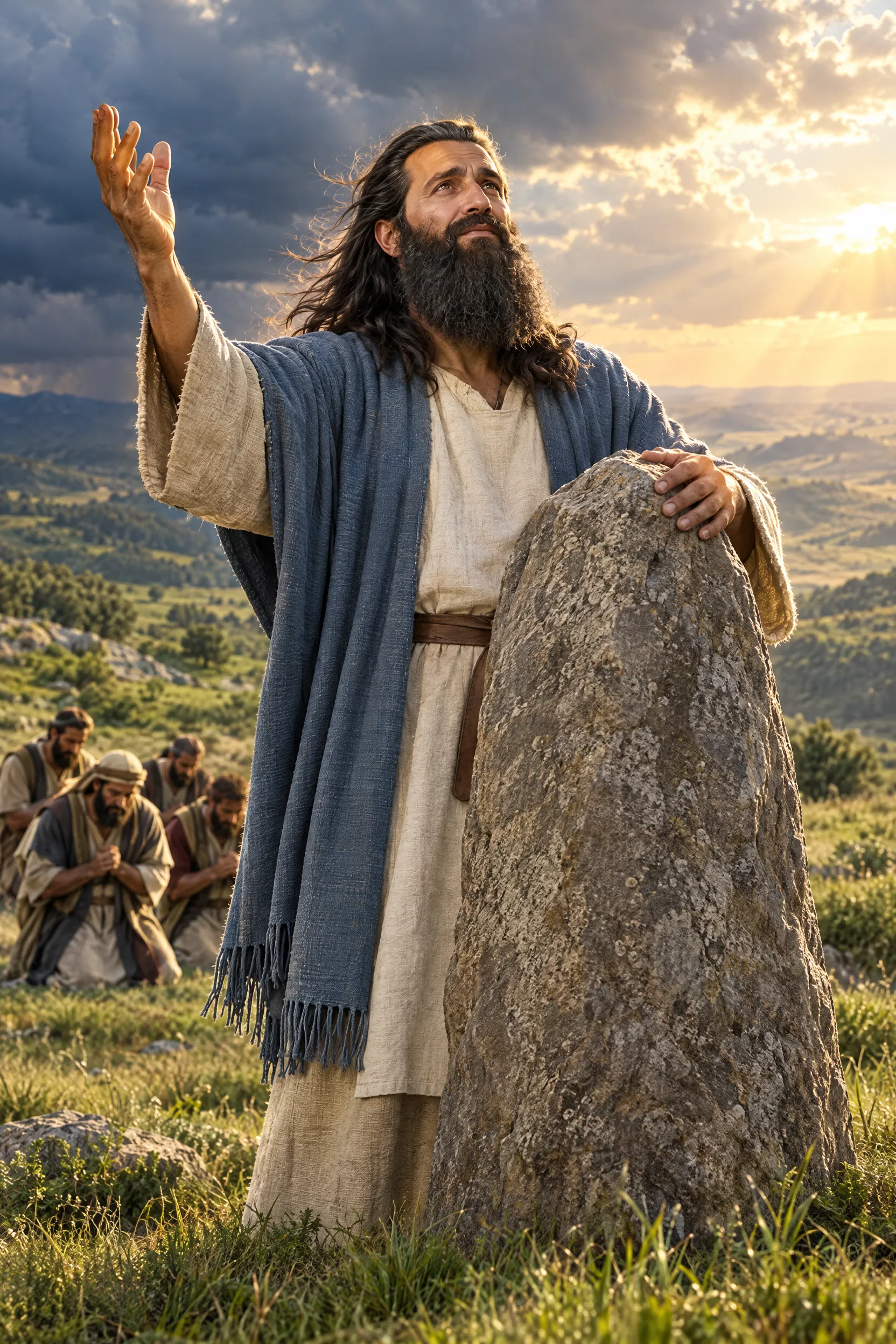 Samuel Sets Up the Stone Ebenezer