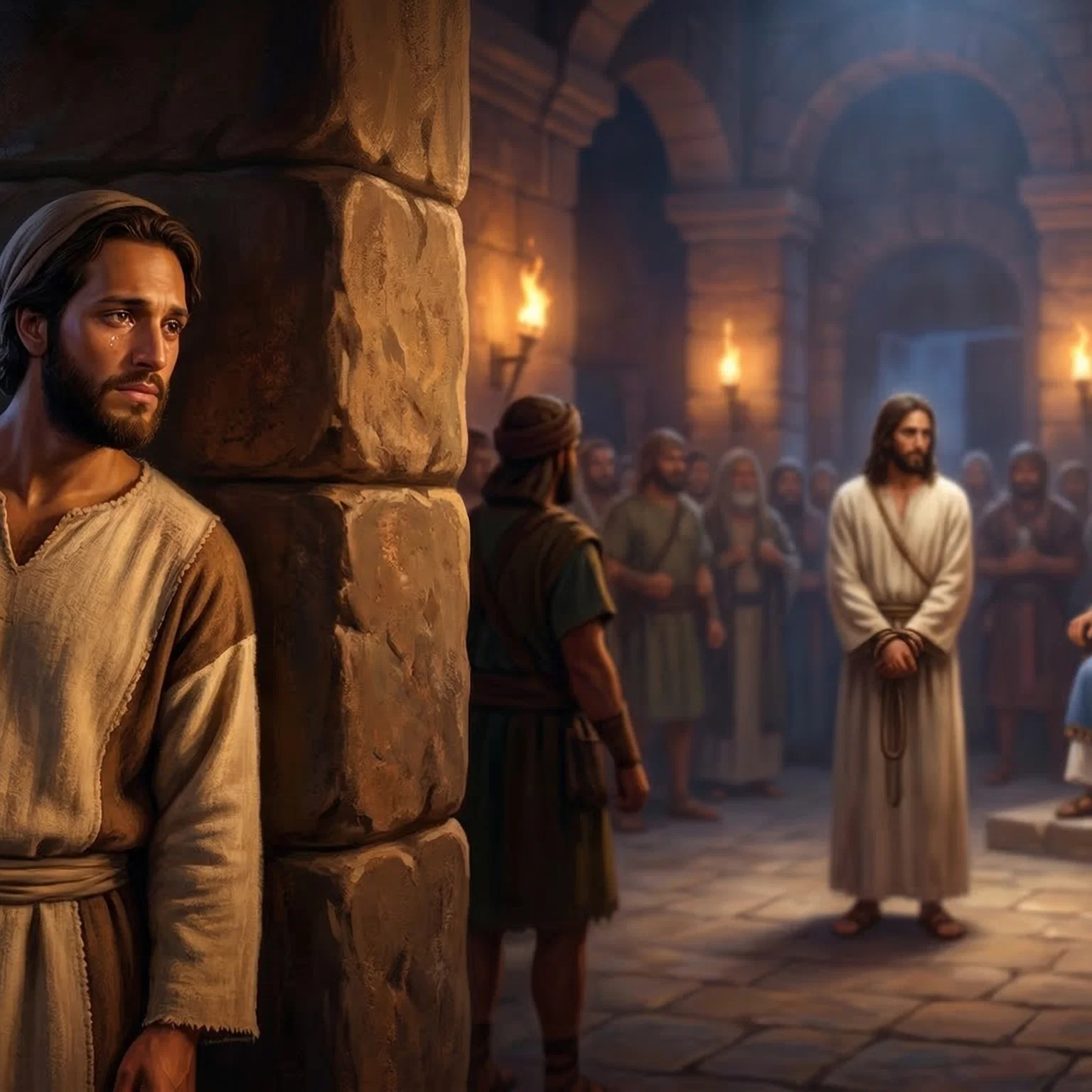 John's Silent Vigil in the Judgment Hall