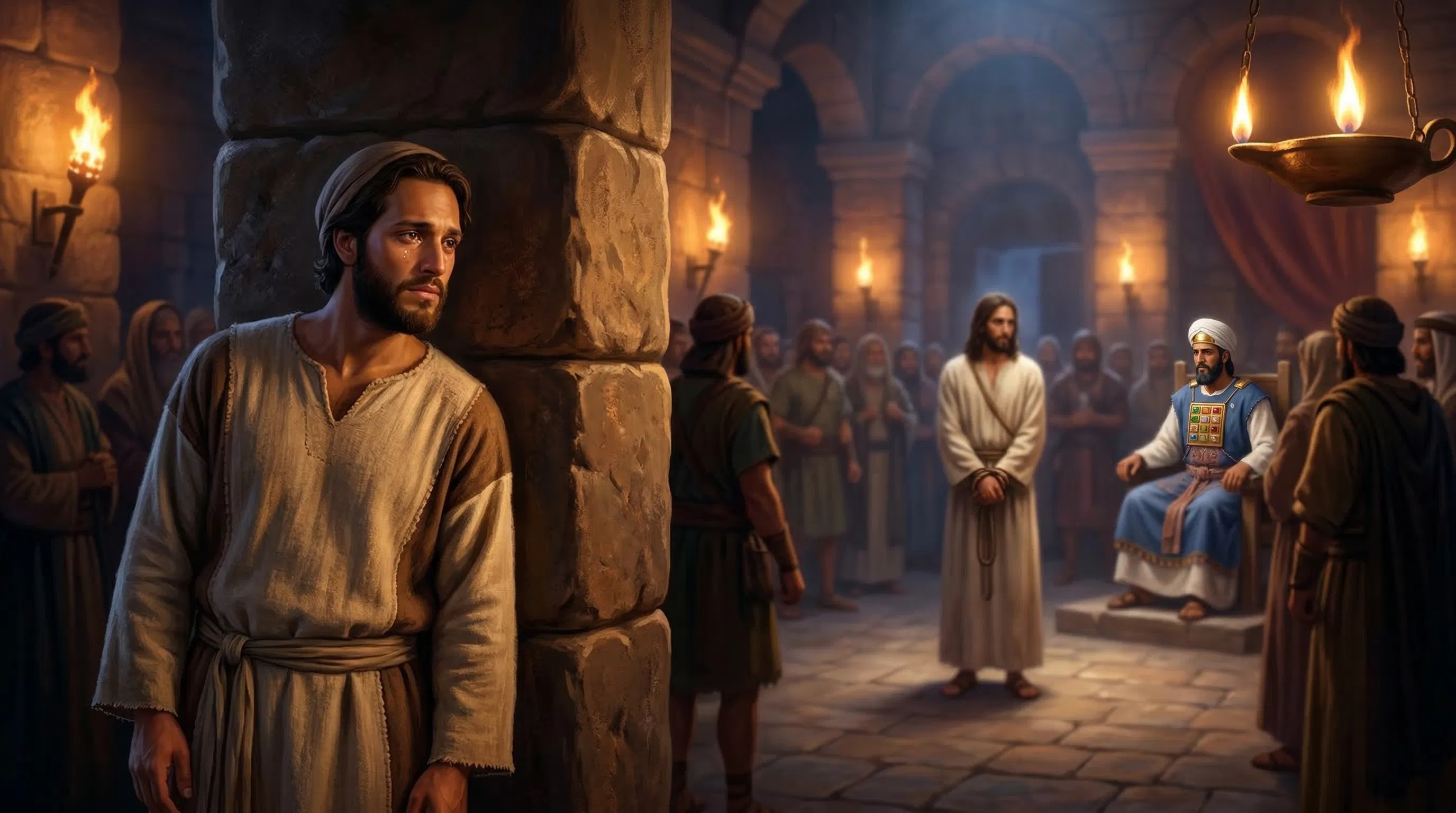 John's Silent Vigil in the Judgment Hall