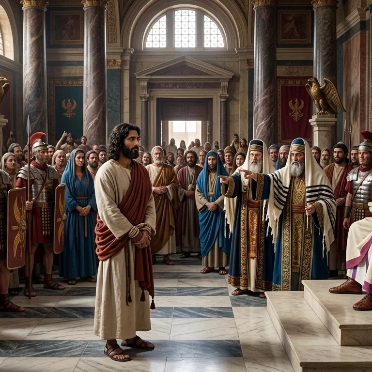 Divine Silence Before The Roman Judgment