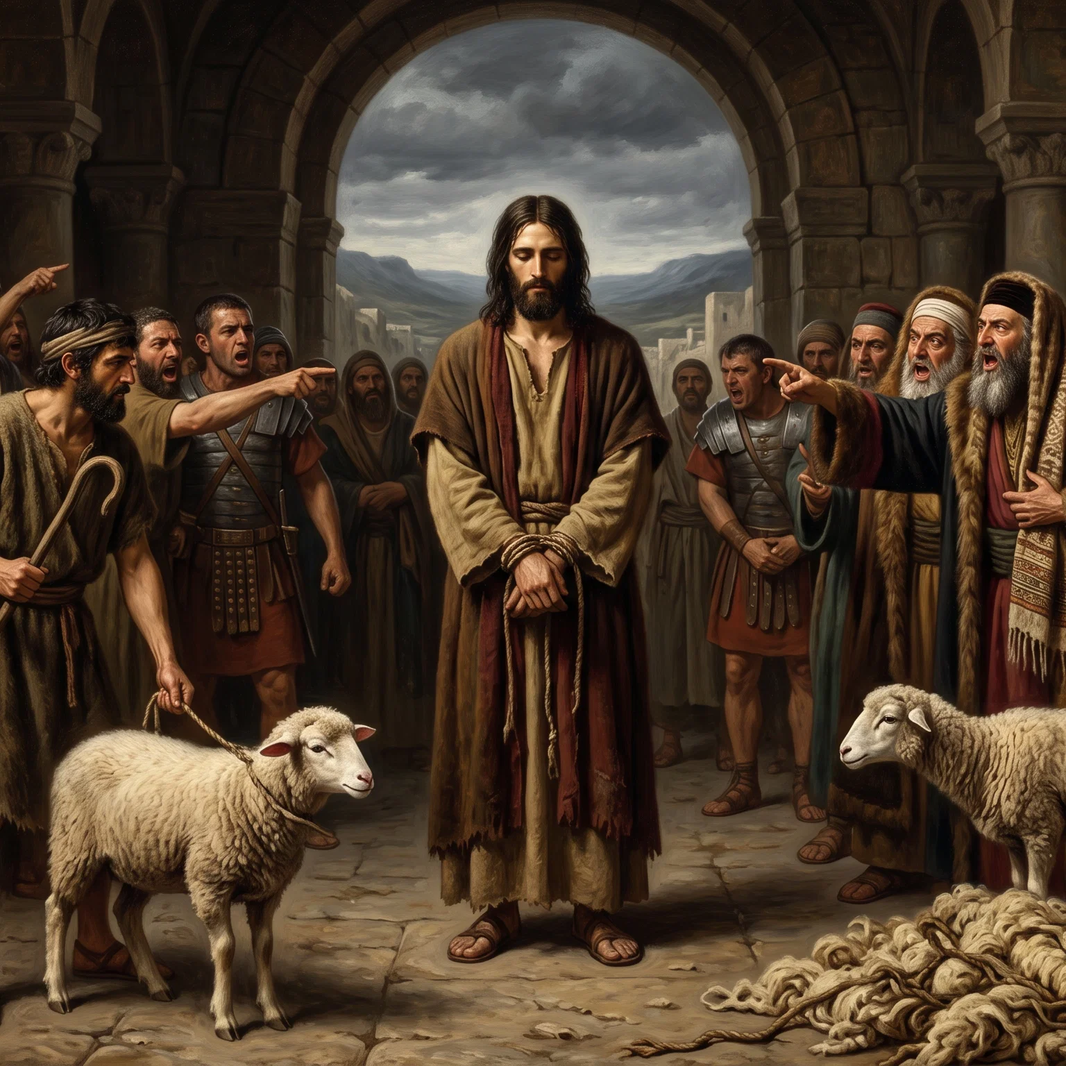 The Silent Lamb Before The Shearers