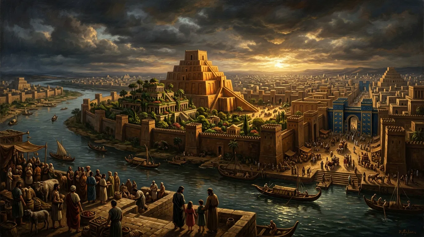 The City of Ancient Babylon on the River