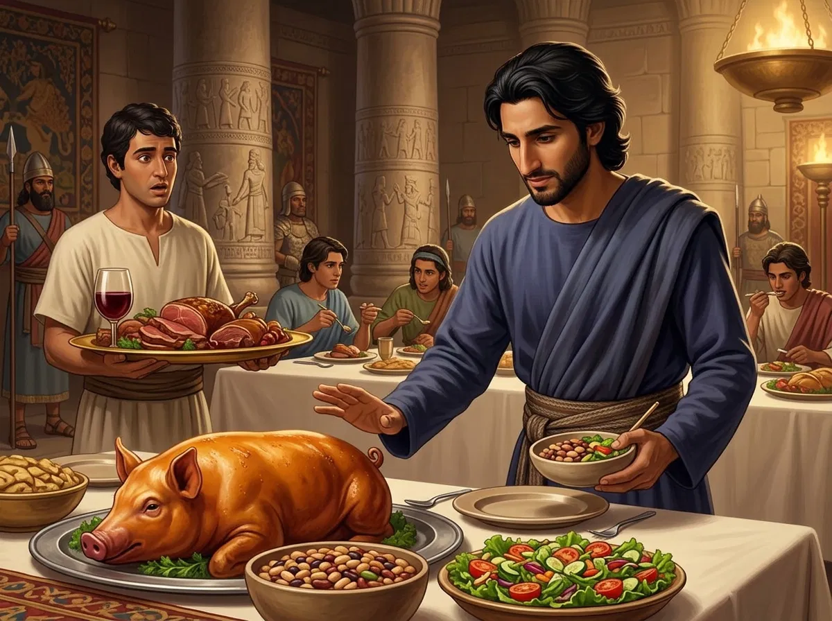 Daniel Refuses the King's Roasted Pig