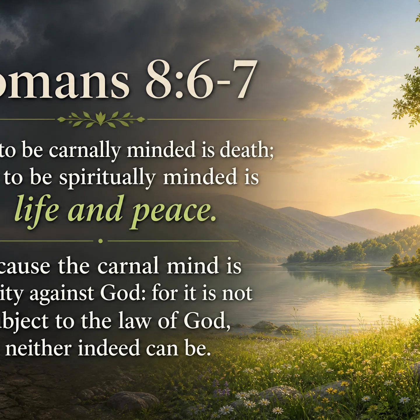 Romans 8:6-7