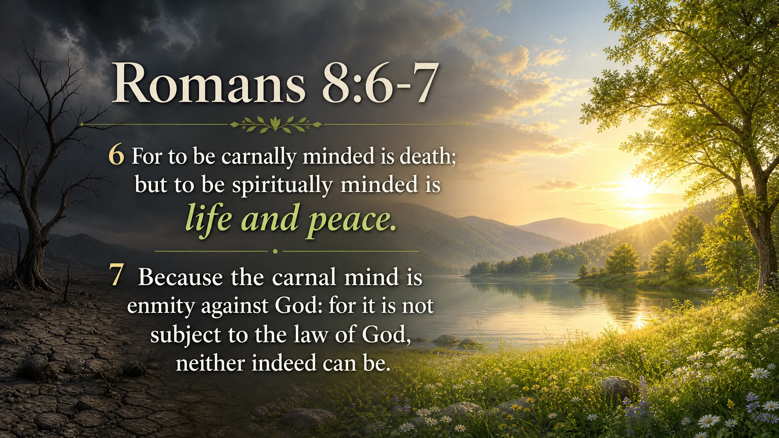 Romans 8:6-7