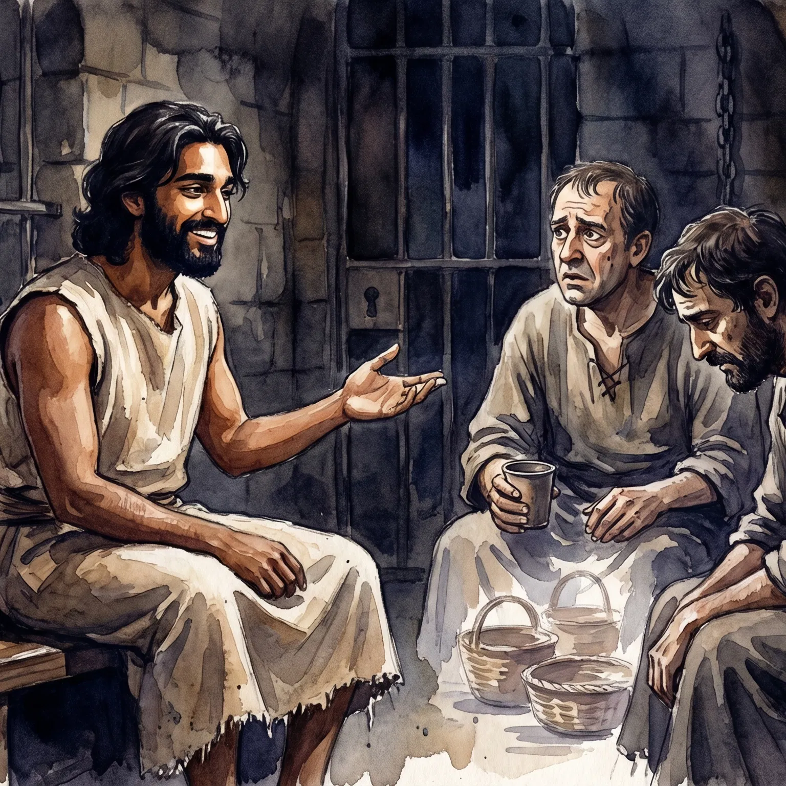 Joseph Speaks With Fellow Prisoners