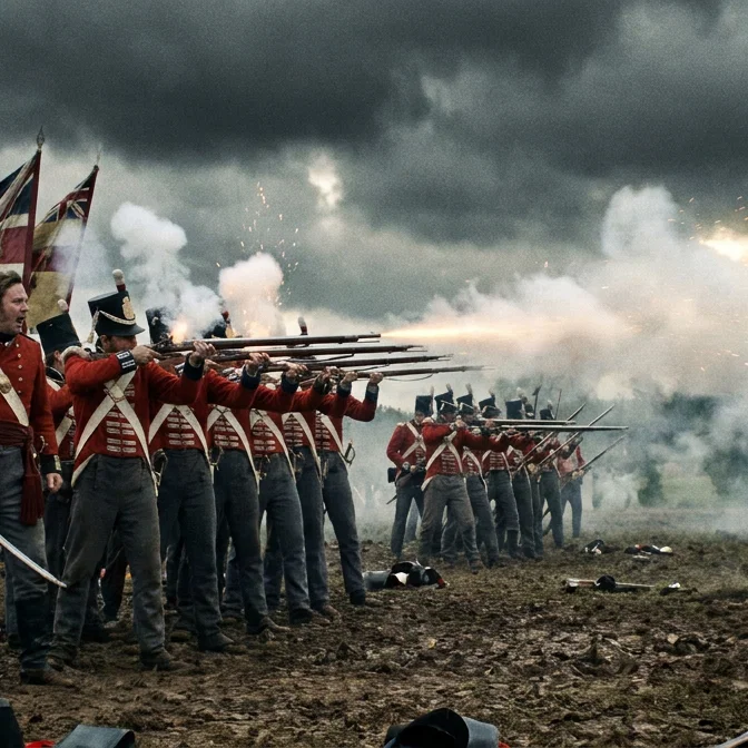 Volley of the Napoleonic Redcoats