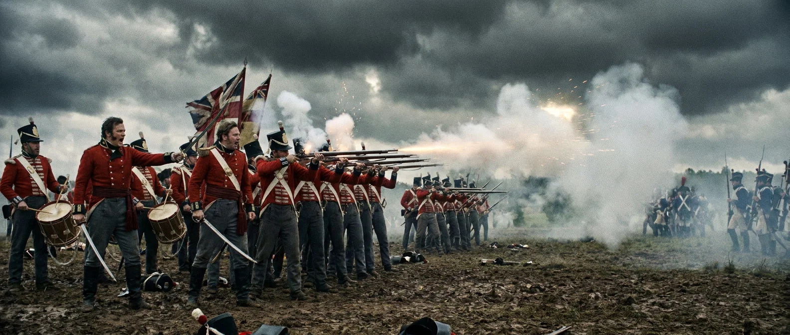 Volley of the Napoleonic Redcoats