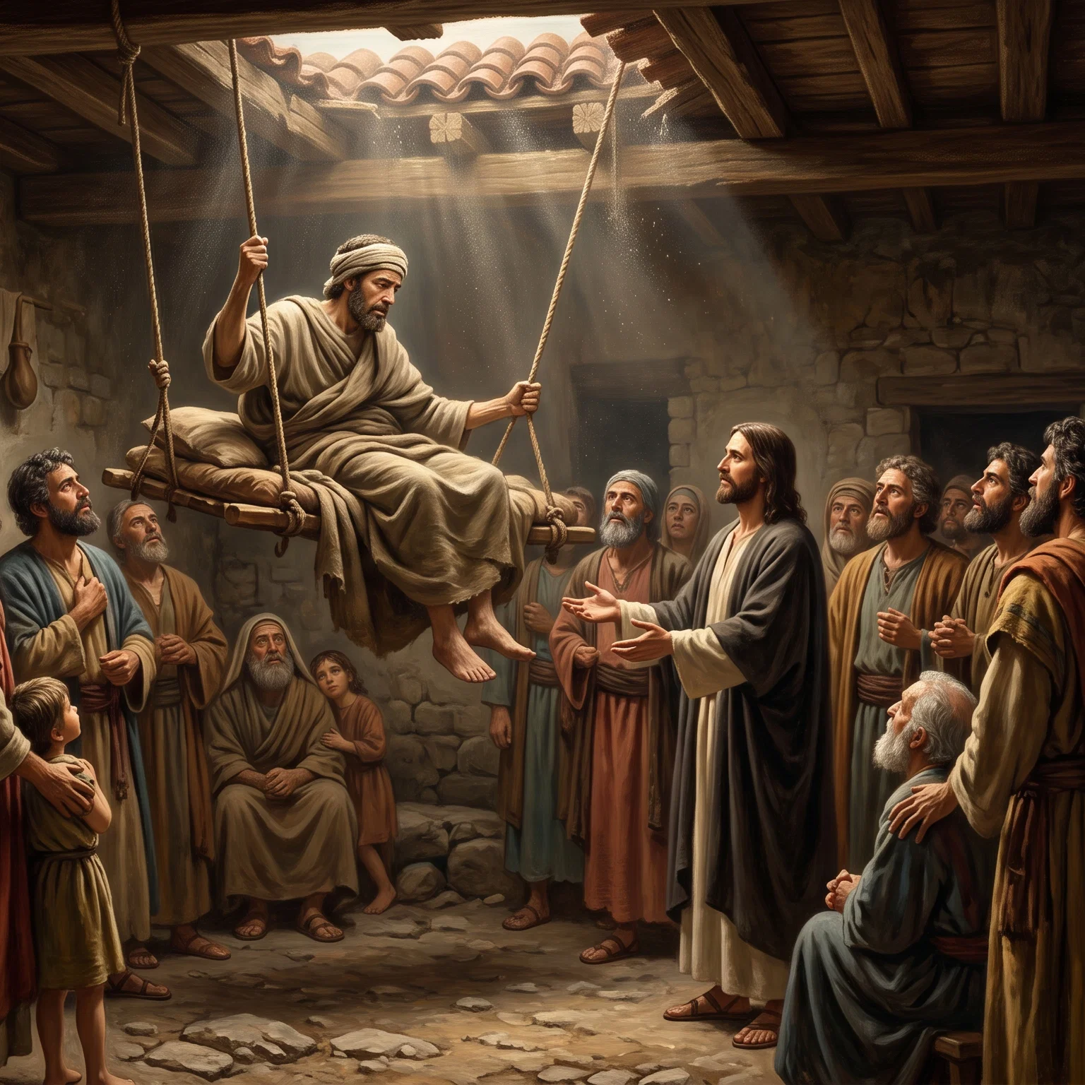 Faith Descending Through the Roof