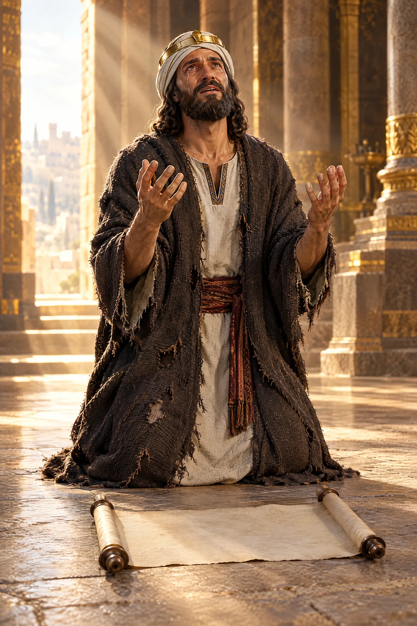 Hezekiah Spreads Sennacherib's Letter Before the LORD
