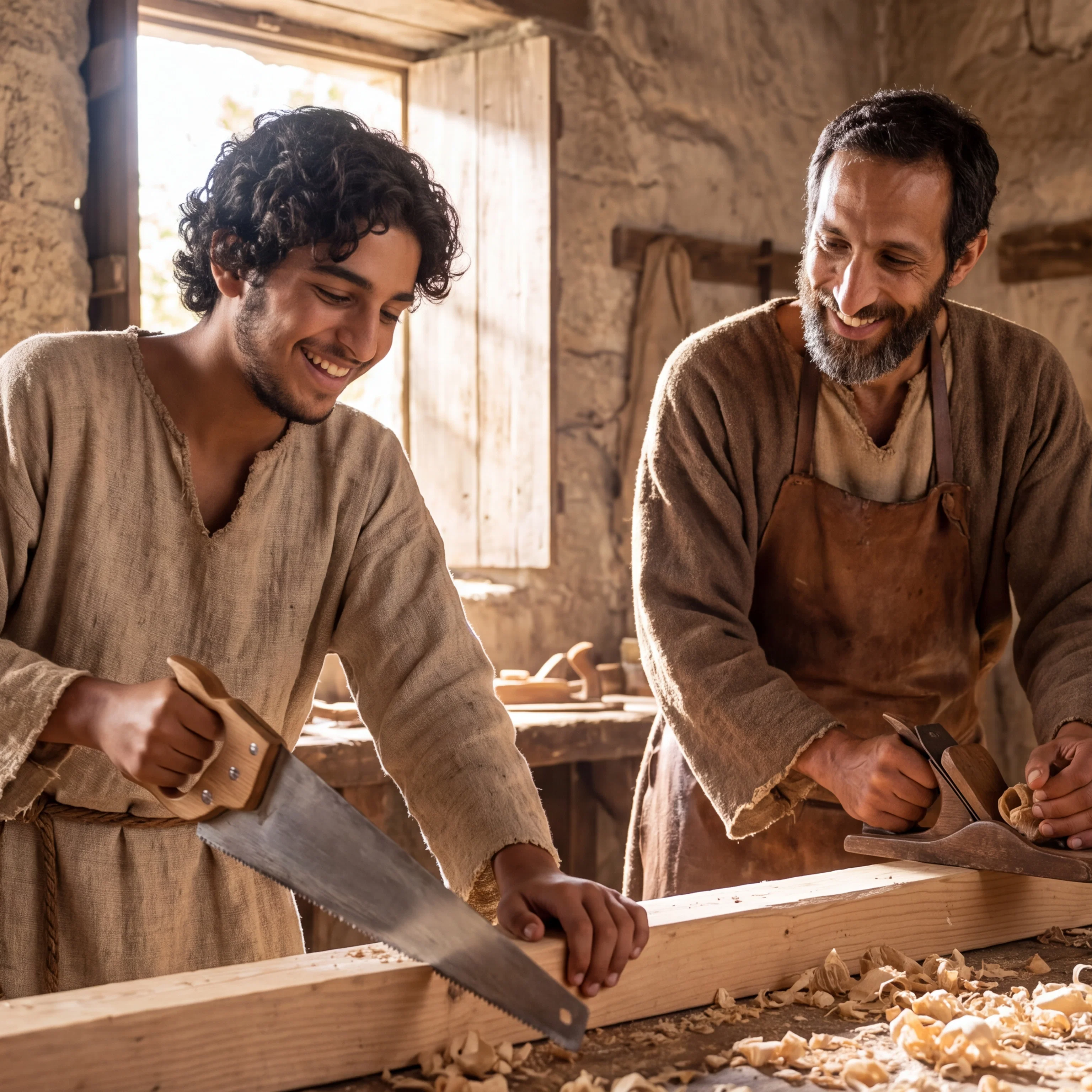 The Carpenter of Nazareth at Work