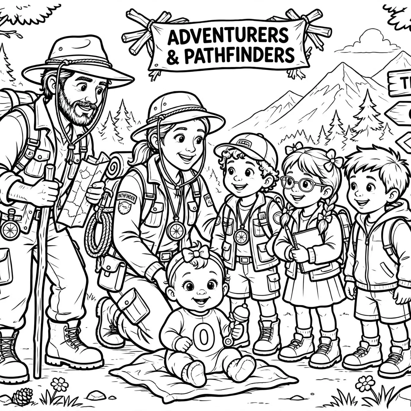 Little Pilgrims on a Divine Journey