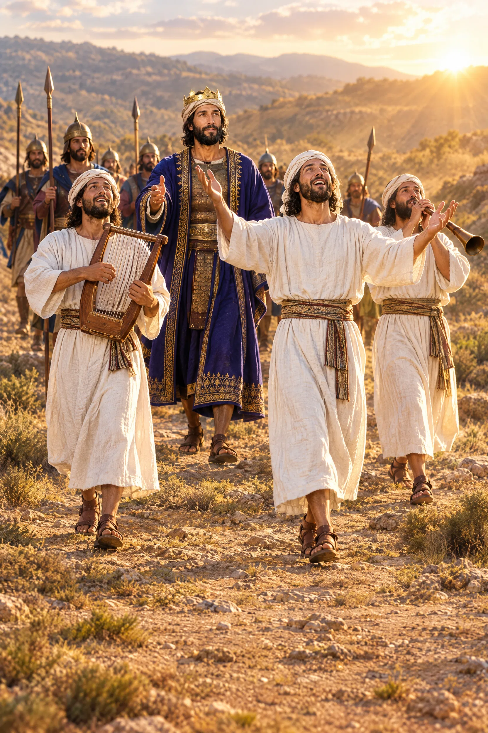Levite Singers Lead Jehoshaphat's Army in Praise
