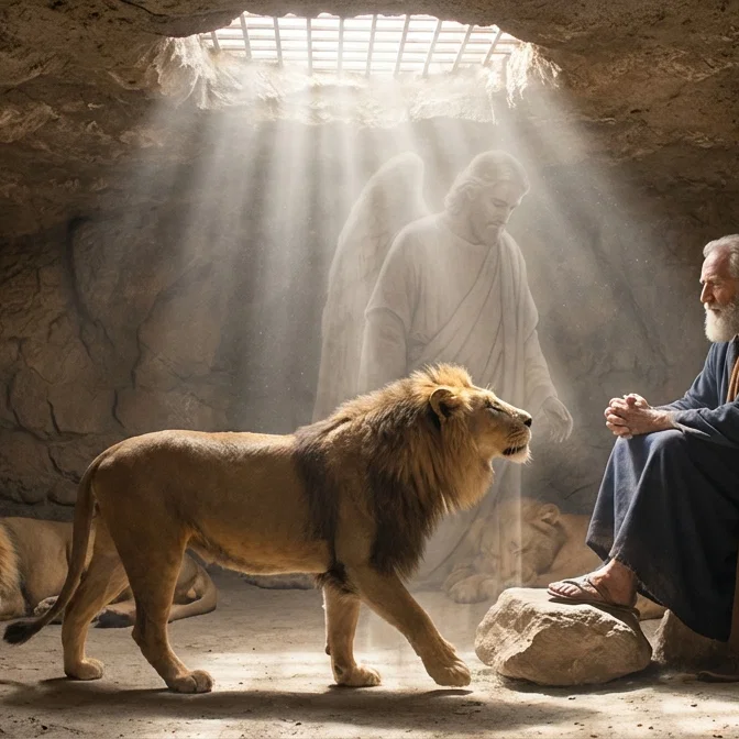 Daniel Protected in the Lions Den