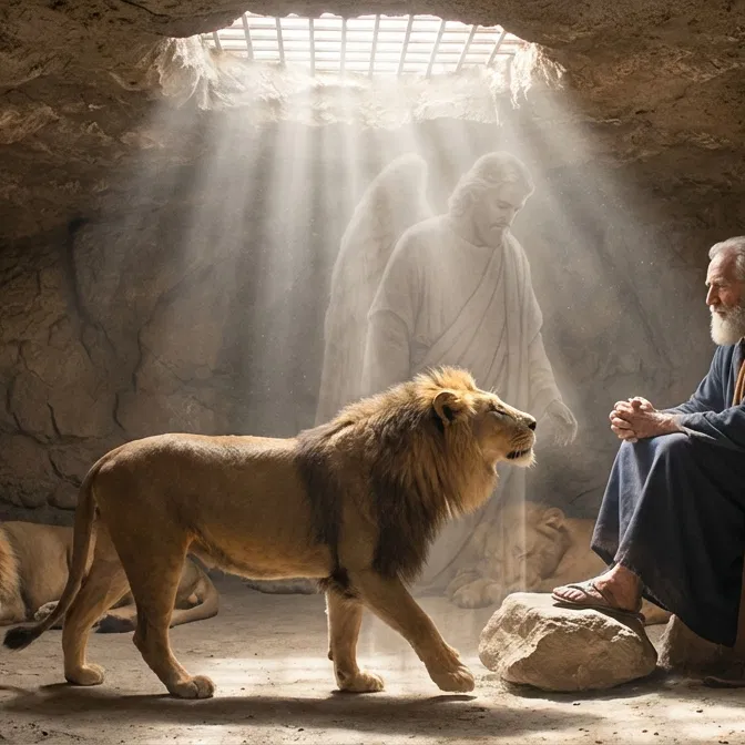 Daniel Protected in the Lions Den
