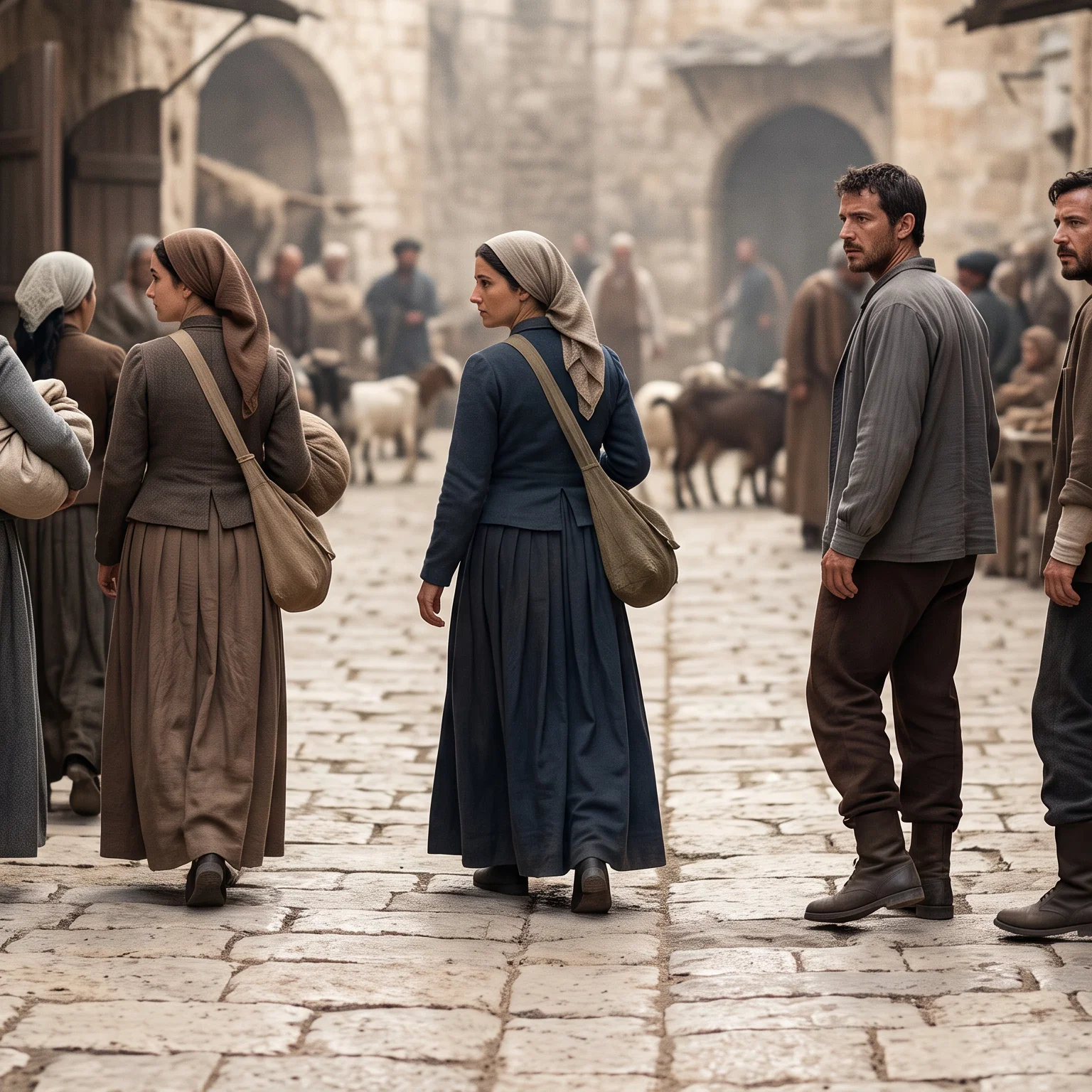 Faithful Pilgrims in Humble Attire