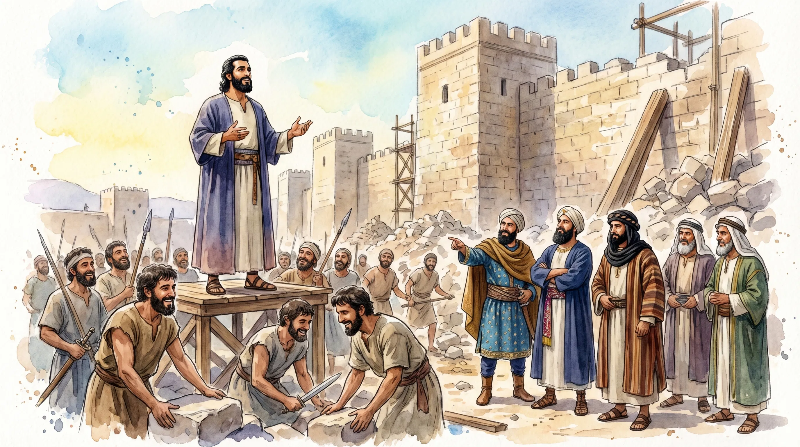 Nehemiah Rebuilds the Walls of Jerusalem