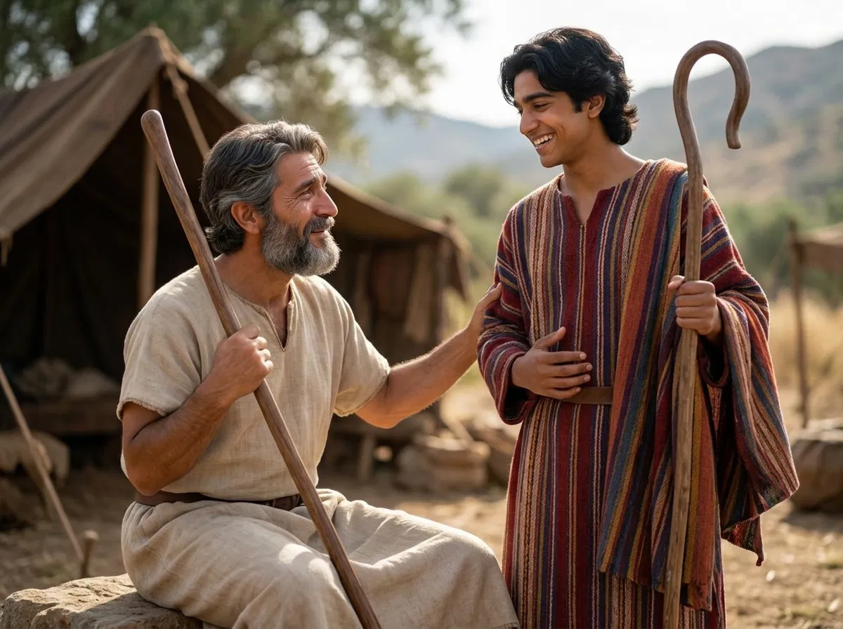 Jacob Greets Joseph in His Coat