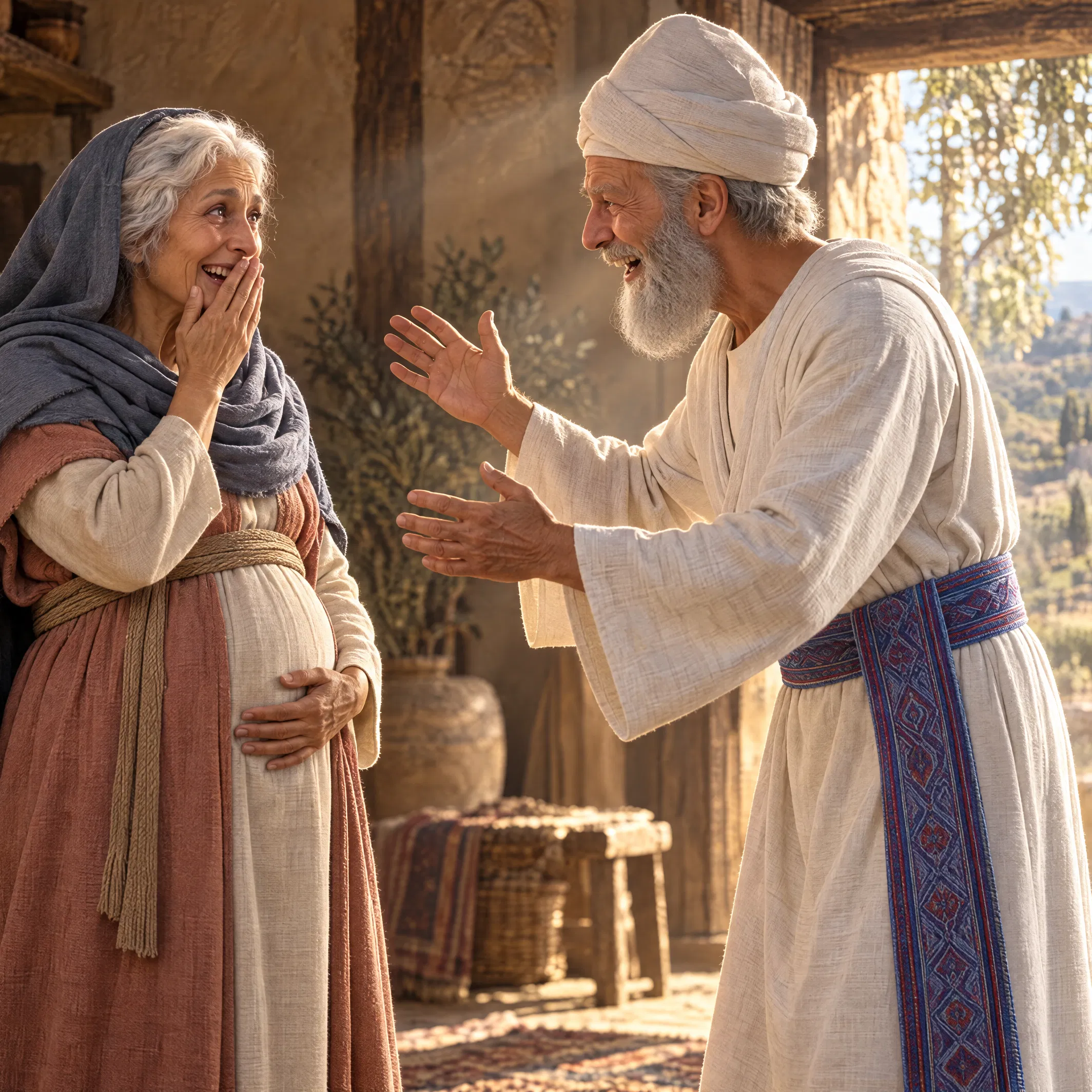 Zacharias Greets Pregnant Elizabeth With Joy