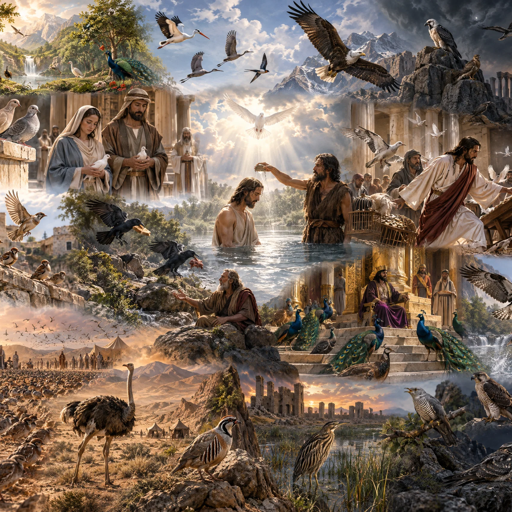 Avian Echoes of Divine Scripture