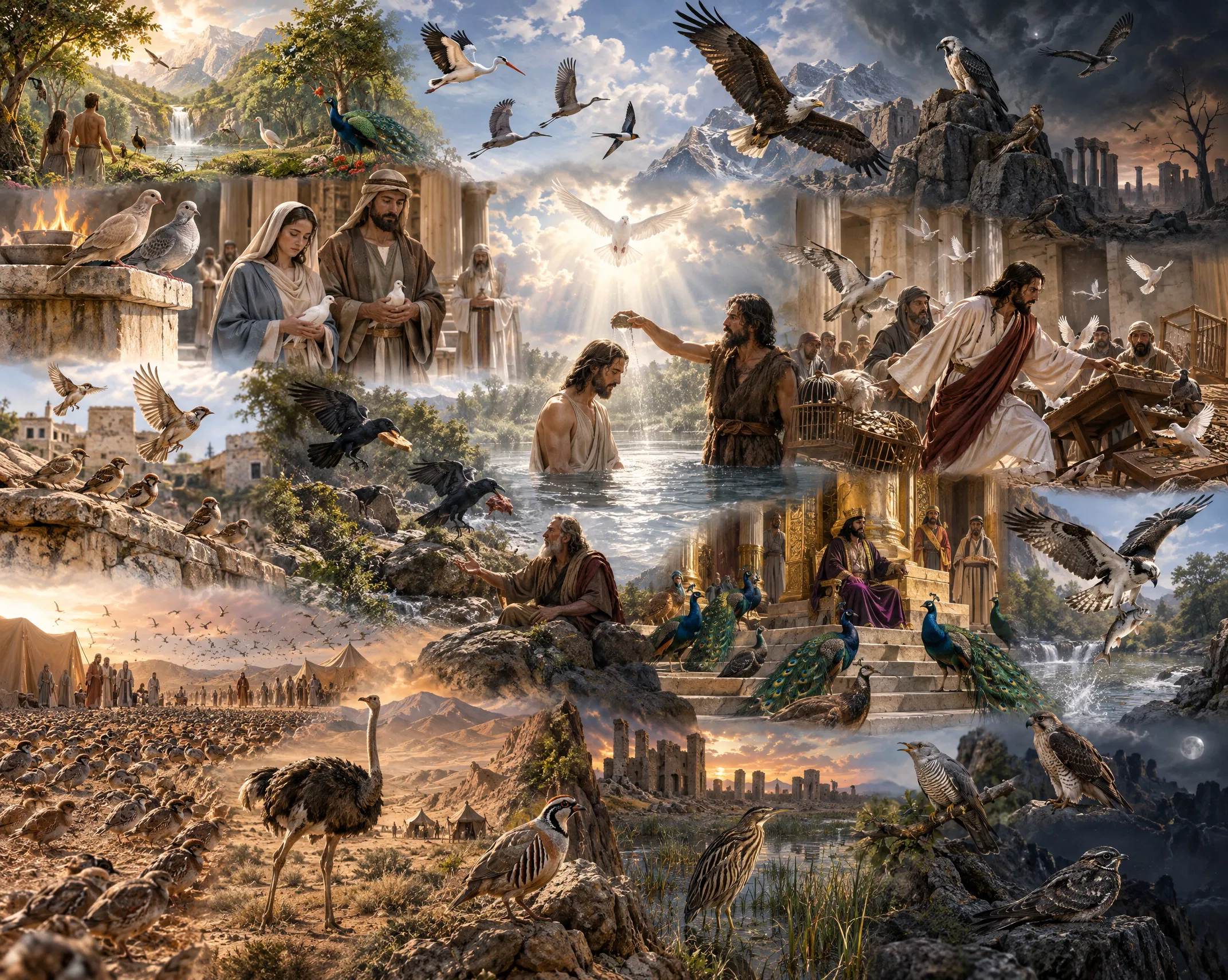 Avian Echoes of Divine Scripture