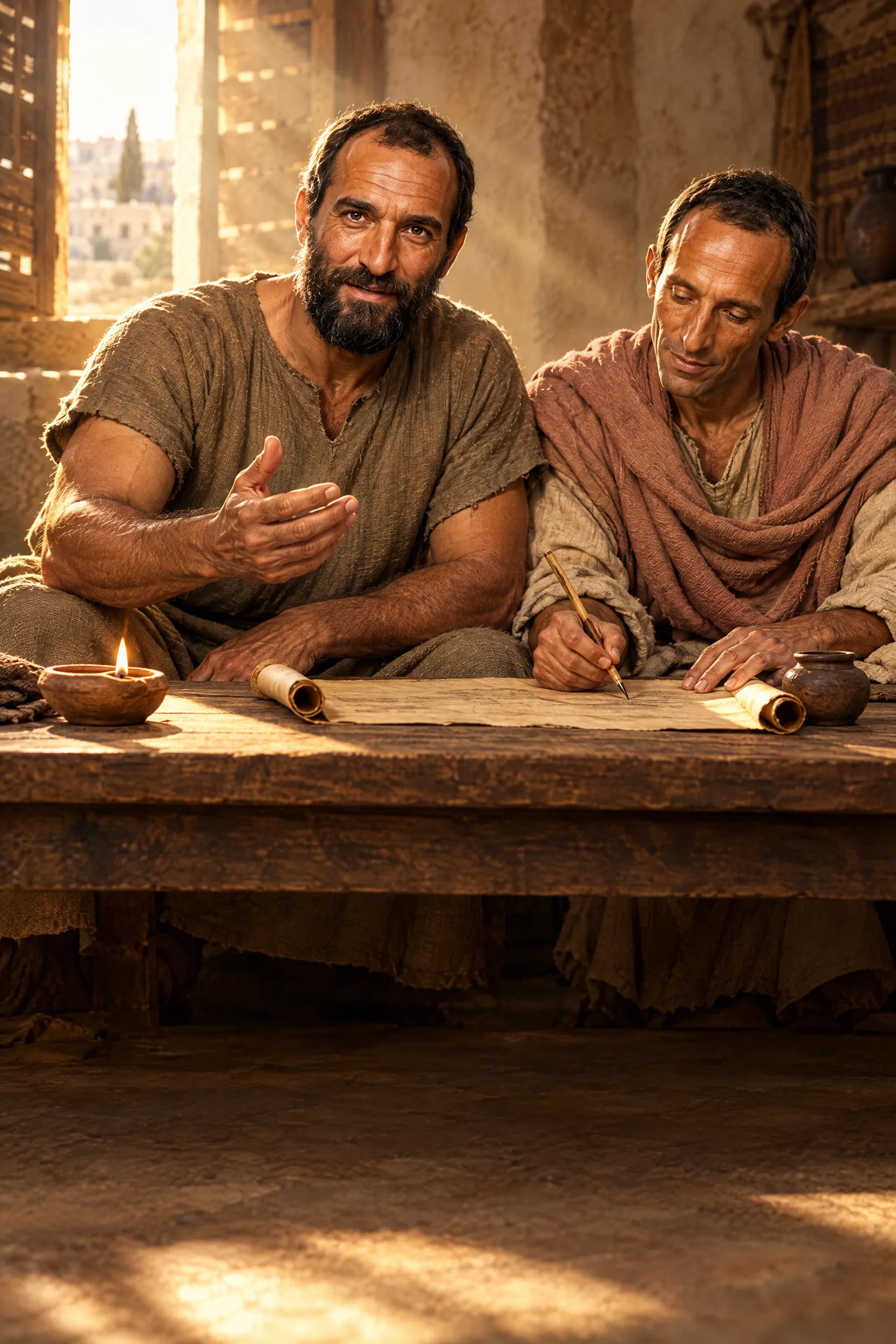 Peter Dictates a Letter to Silvanus