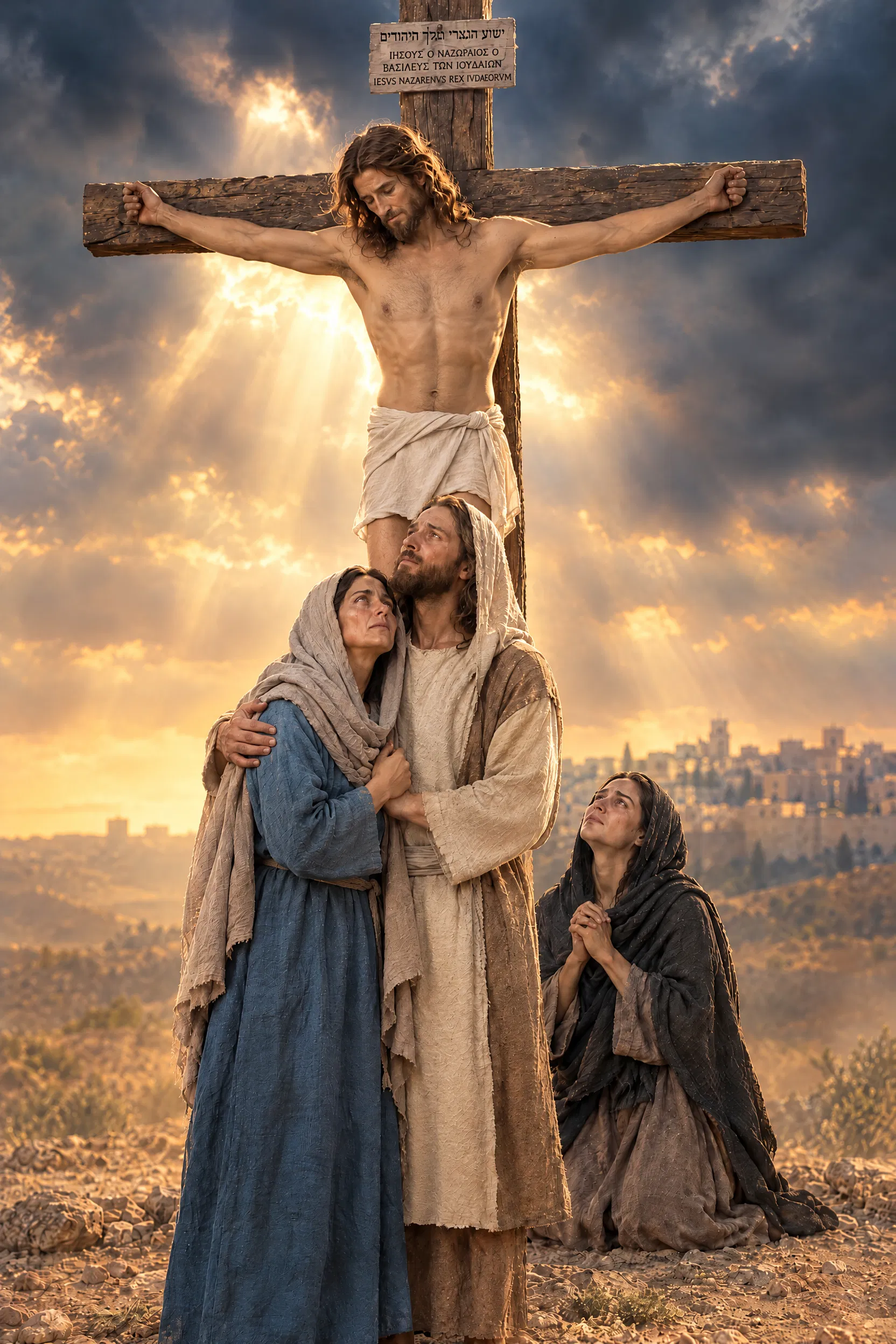 Mary and John Stand at the Foot of the Cross