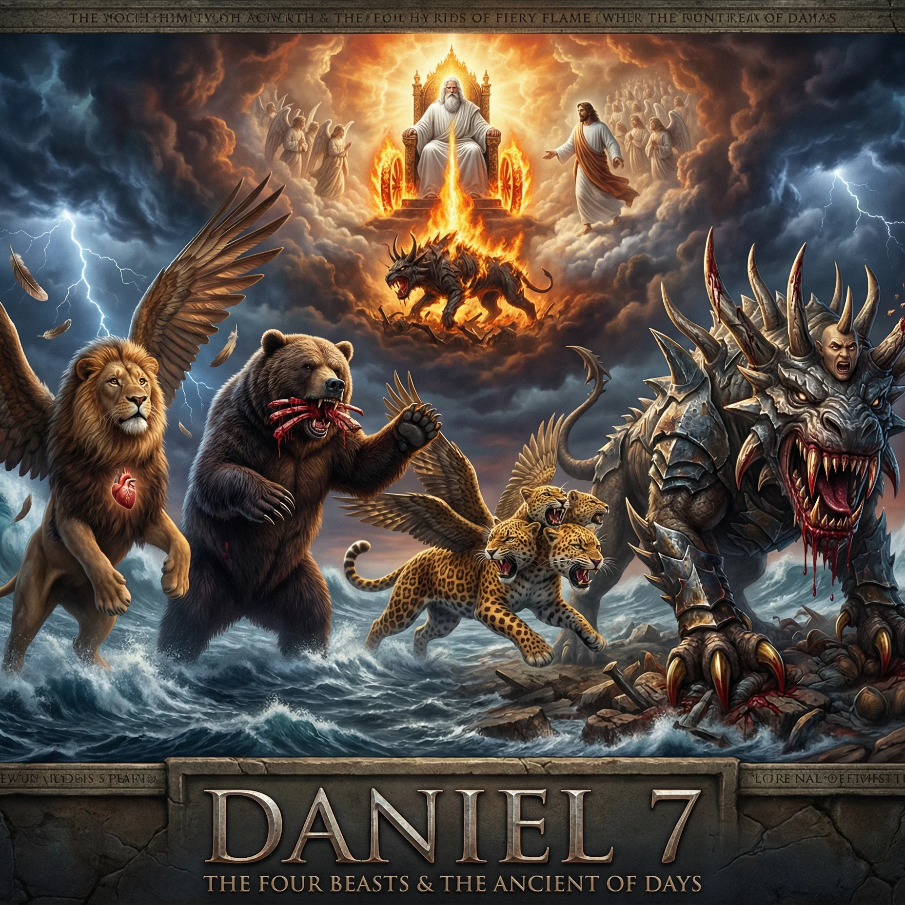 Daniel Vision of the Four Beasts