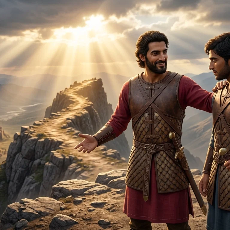 Courage Shared on the Mountain Ridge