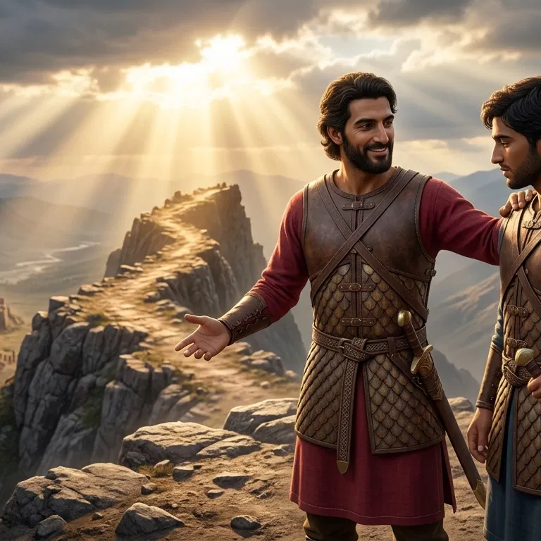 Courage Shared on the Mountain Ridge