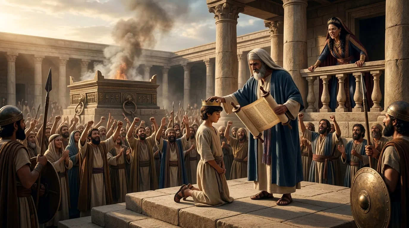 Joash Crowned King in the Temple Court