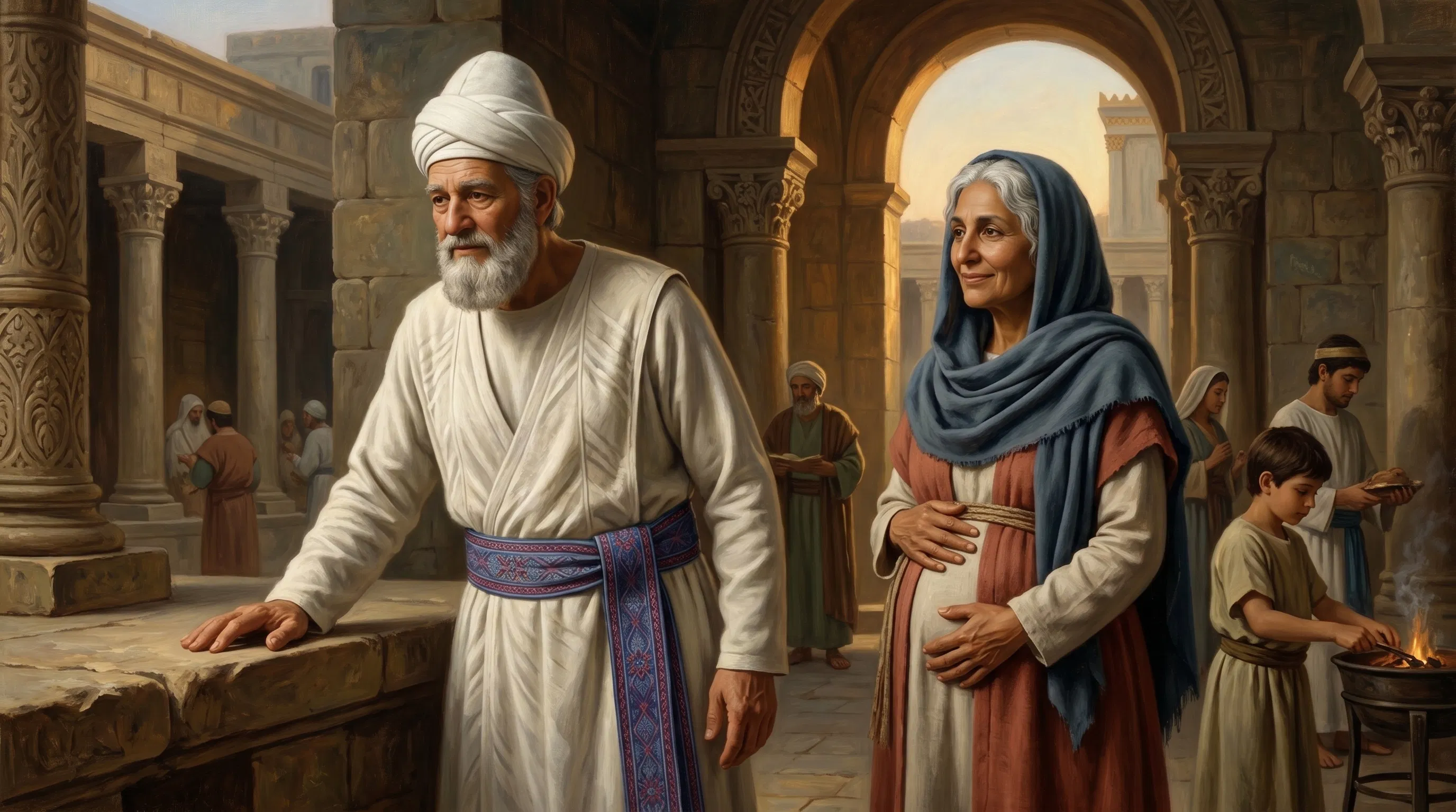 Zacharias and Elisabeth in Holy Devotion