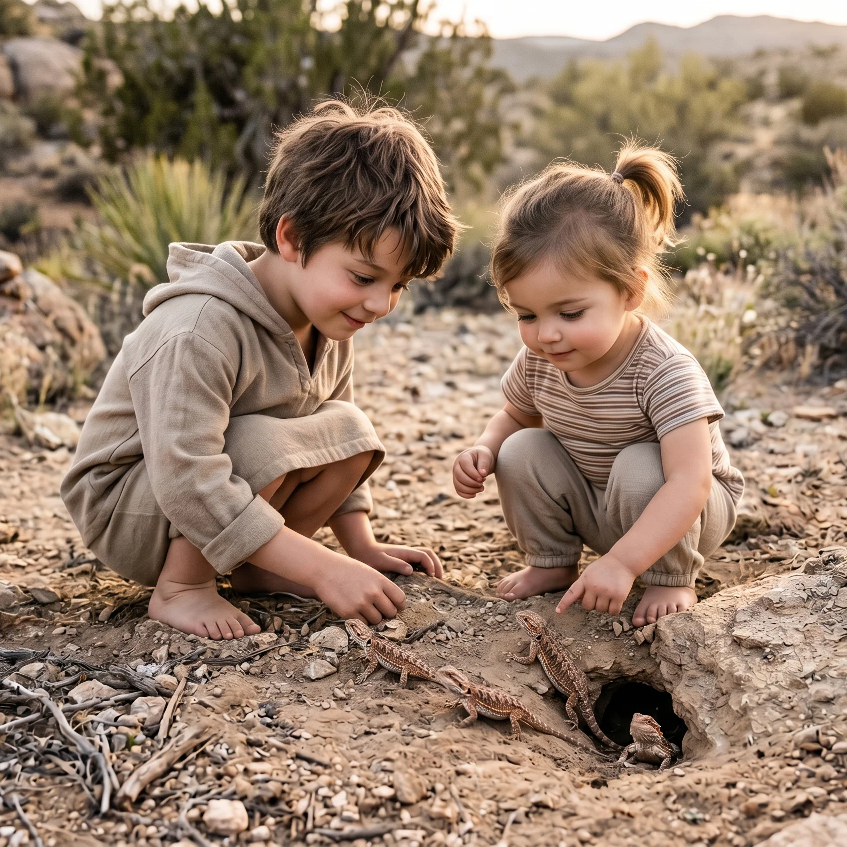 A Gentle Encounter in the Sand