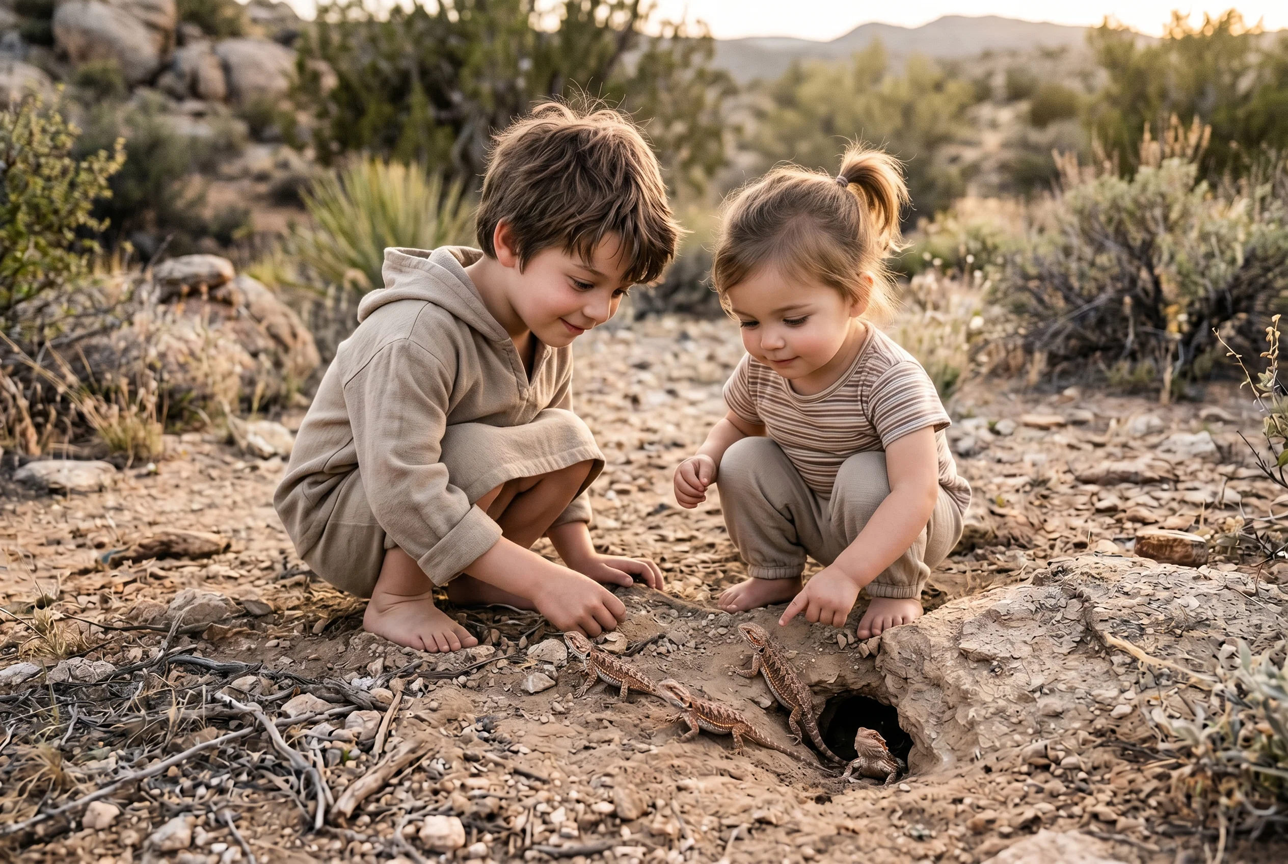 A Gentle Encounter in the Sand