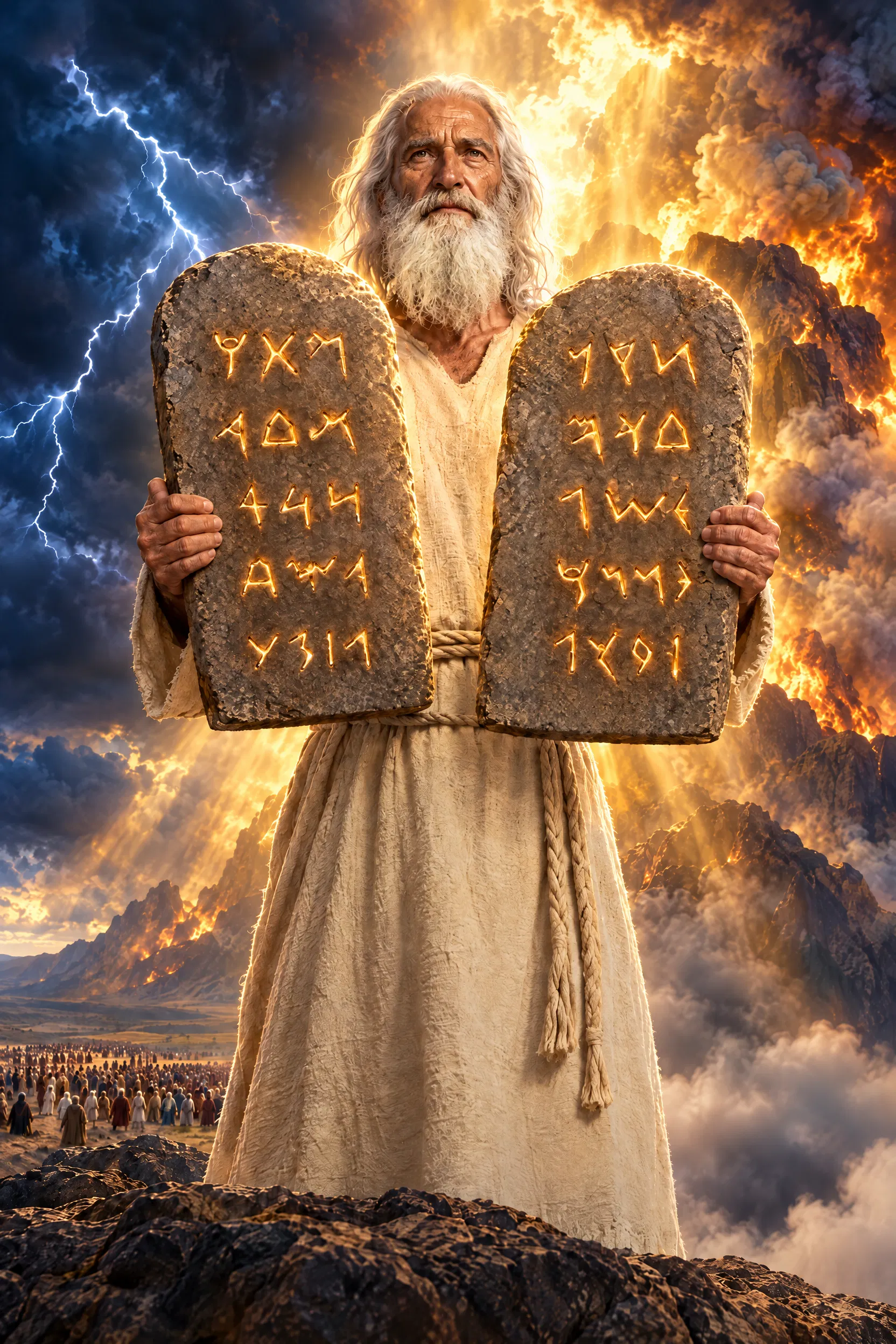 Moses Receives the Ten Commandments at Sinai