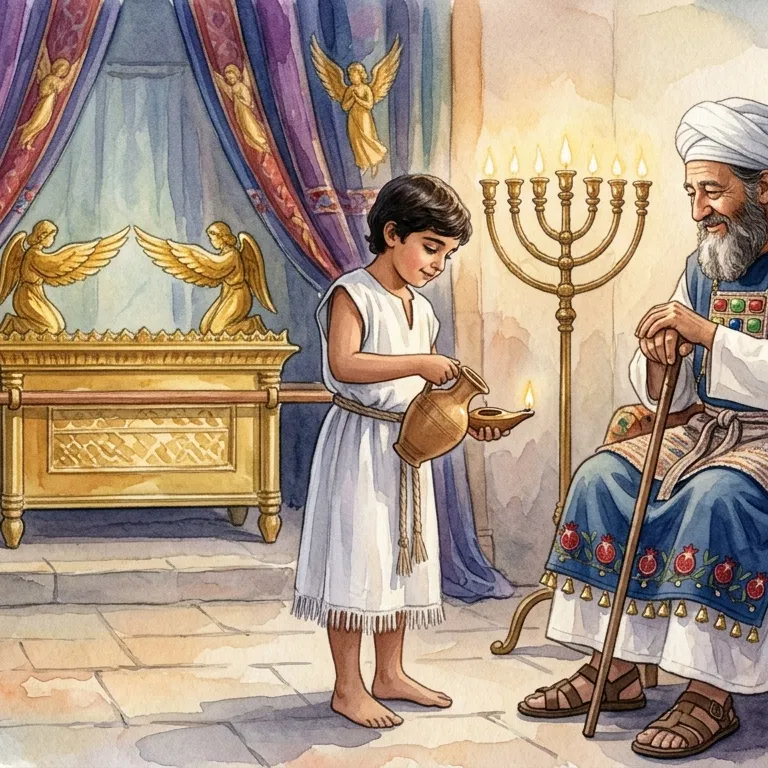 Young Samuel Serving Eli in the Sanctuary
