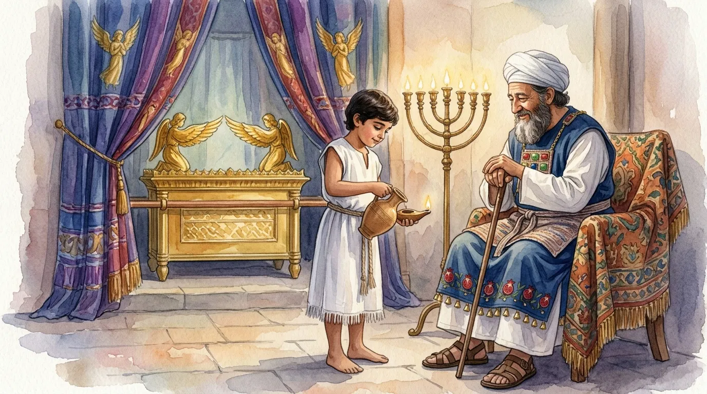 Young Samuel Serving in the Temple
