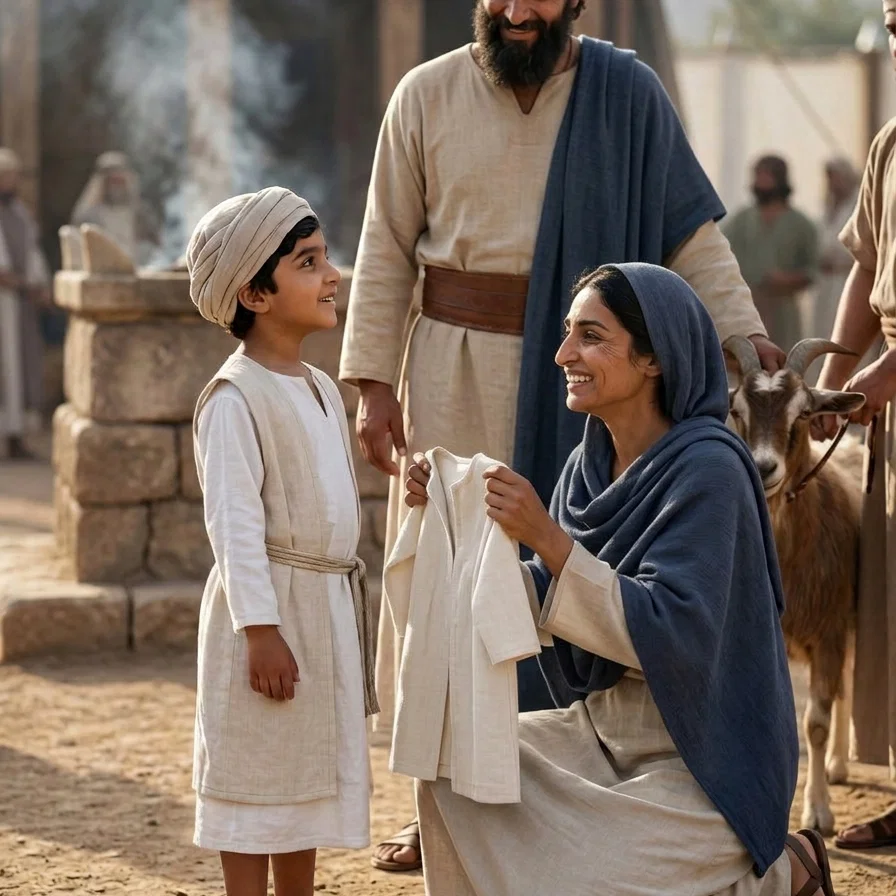 Young Samuel Serving at the Altar