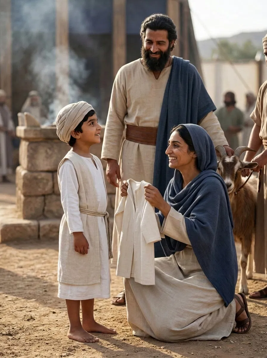Young Samuel Serving at the Altar