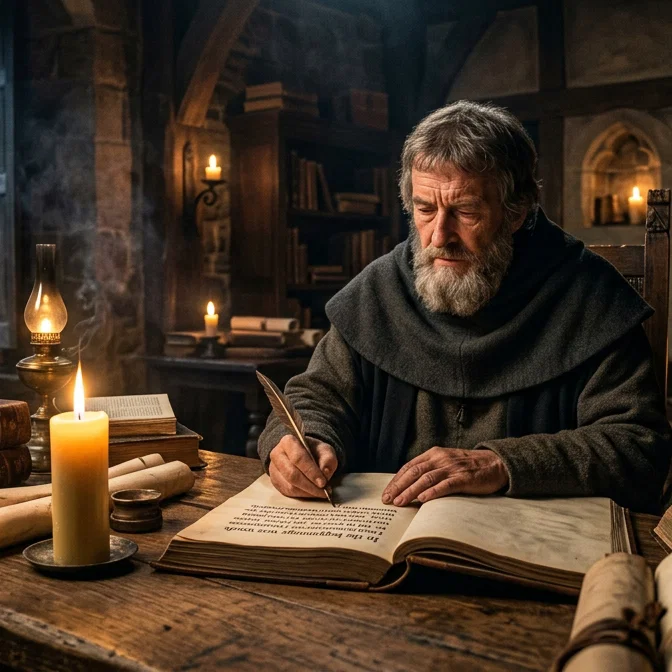 John Wycliffe Translating the Holy Scriptures