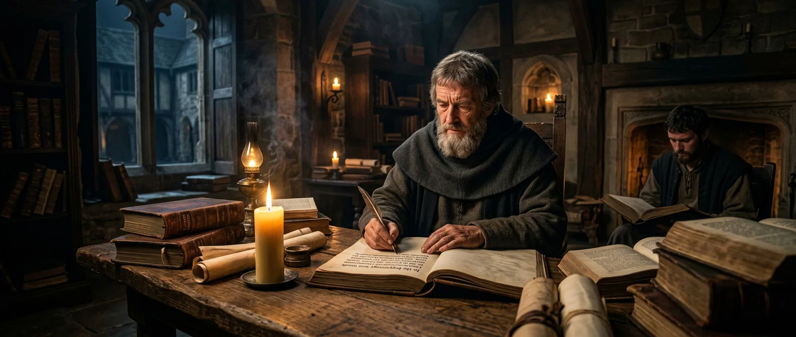 John Wycliffe Translating the Holy Scriptures