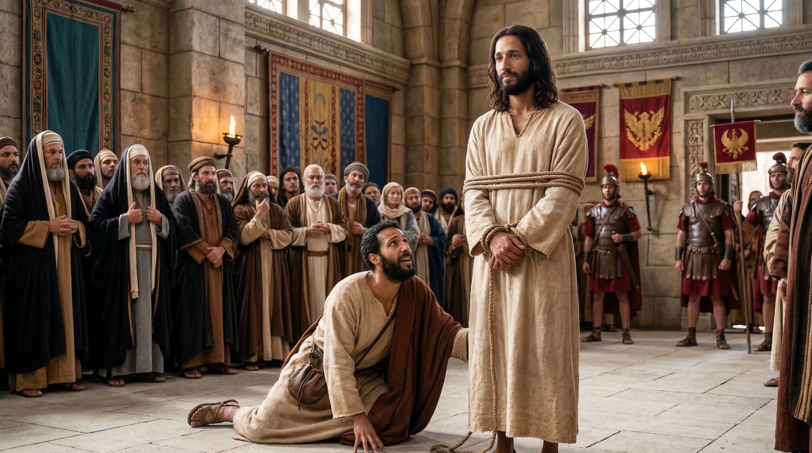 The Despair of Judas before the Bound Christ