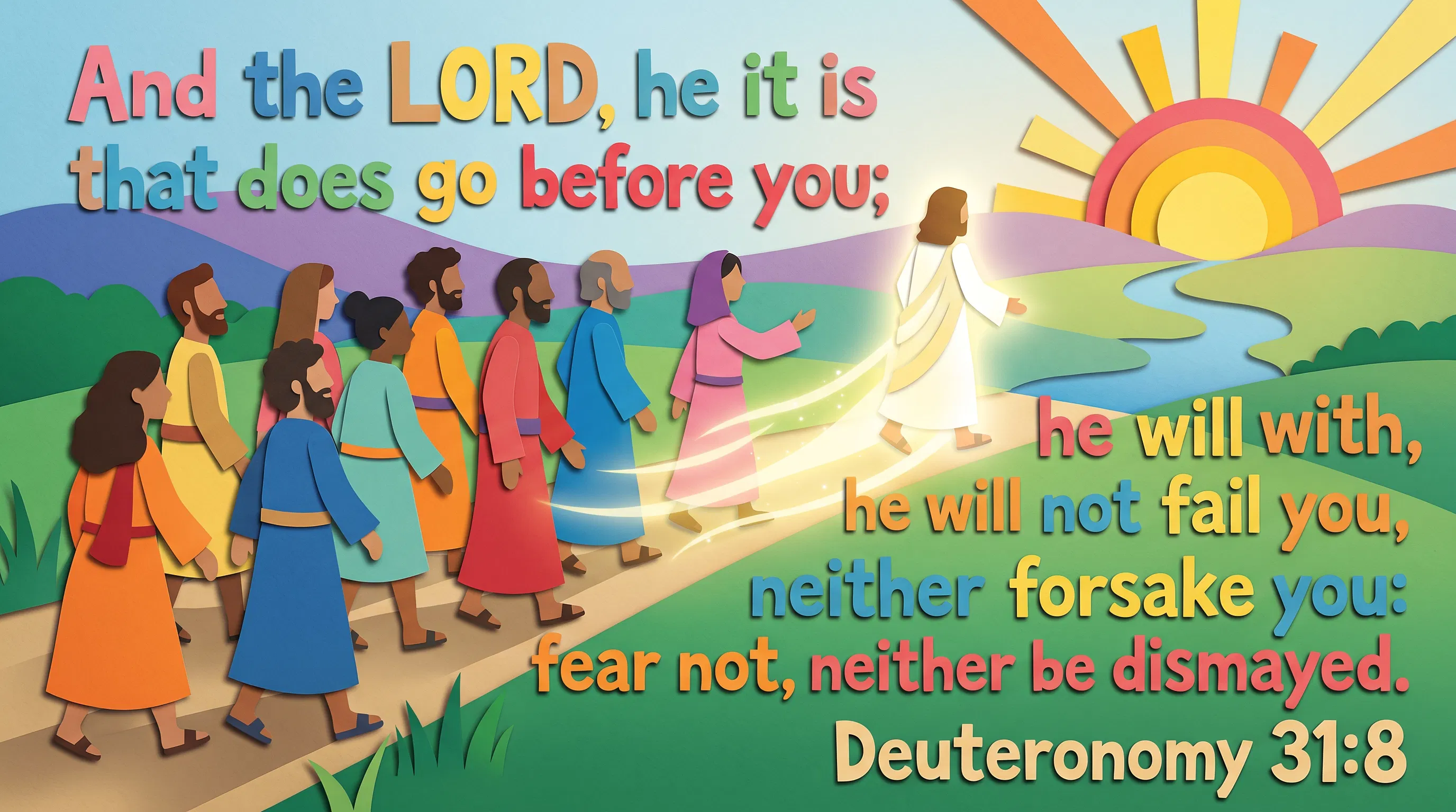 The Lord will go before you