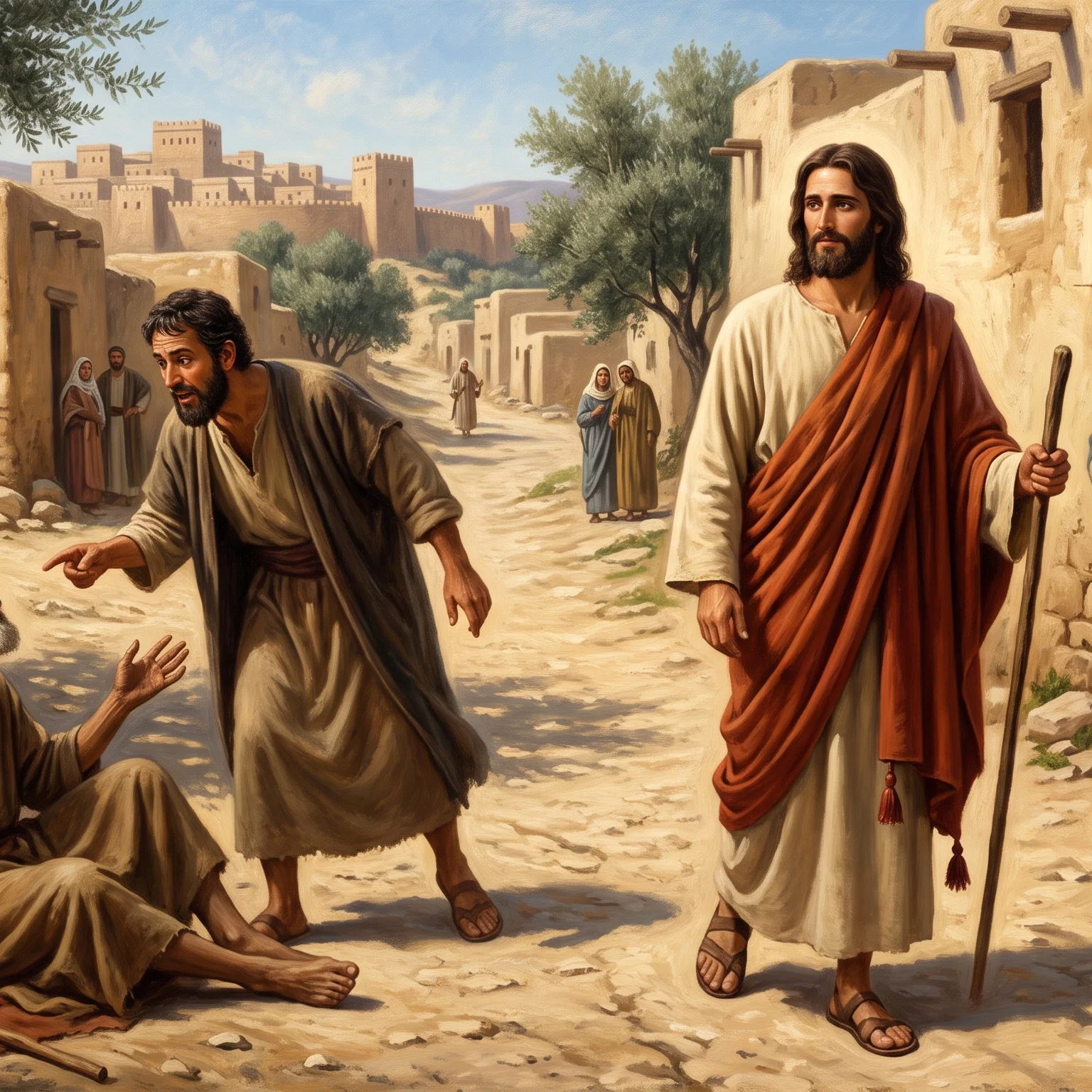 The Blind Man Awaiting Divine Grace