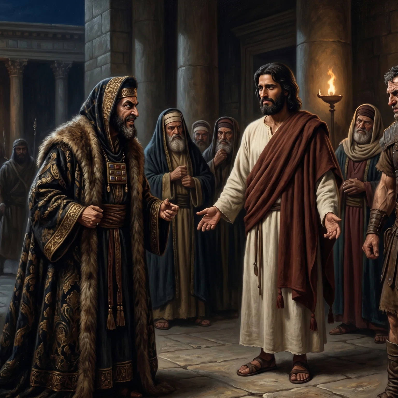 Shadows of the Betrayal in Gethsemane
