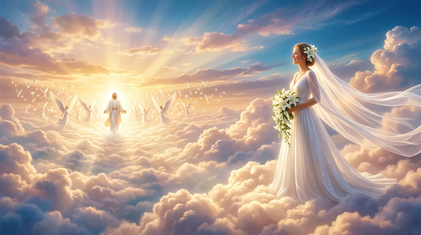 The Bride and the Bridegroom Among the Clouds