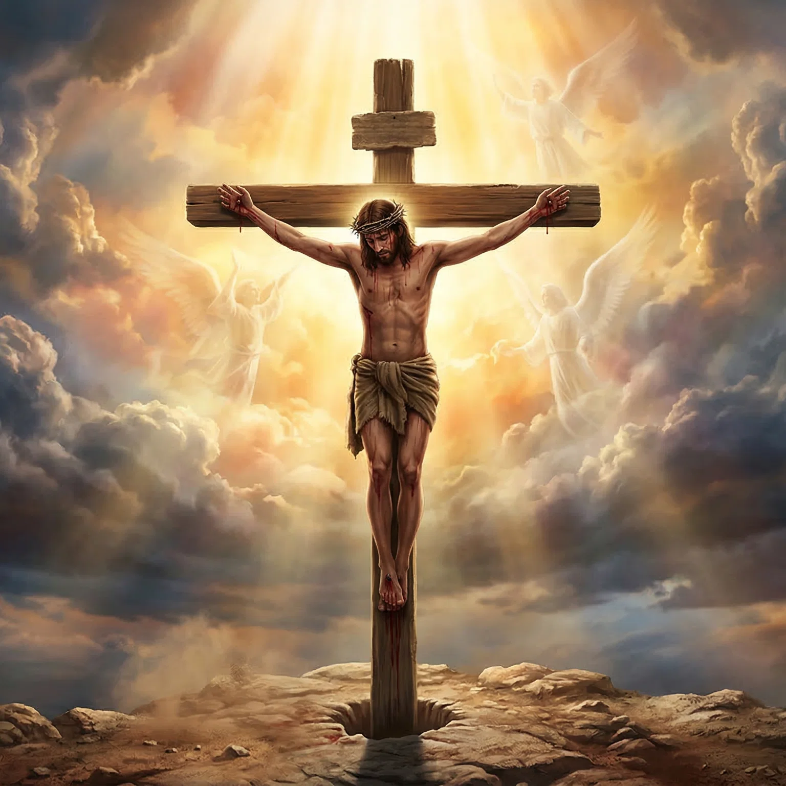 The Triumphant Moment on the Cross