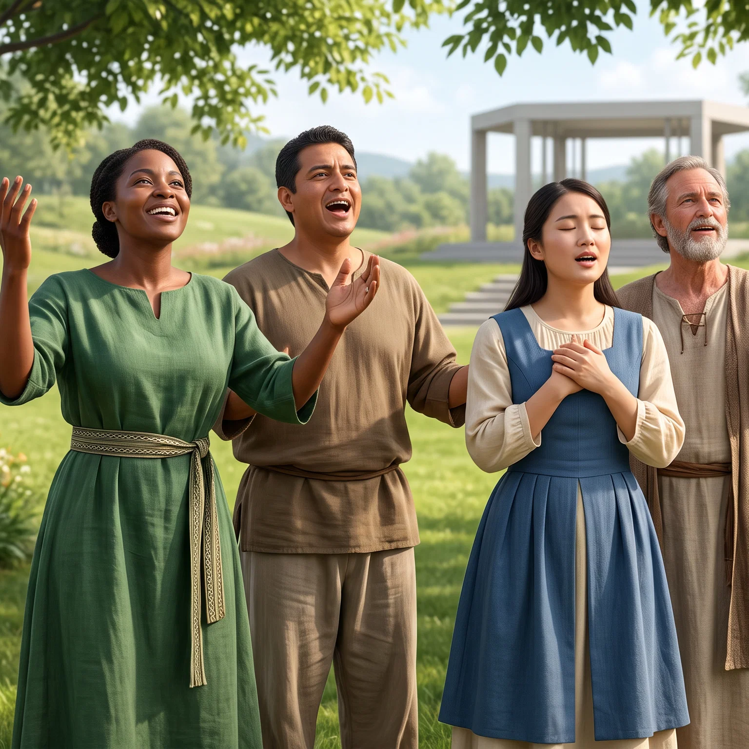 Humble Devotion in Sacred Praise